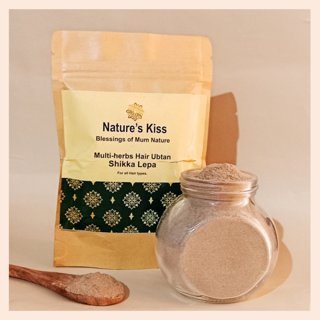 Nature's Kiss Hair ubtan powder| Shika lepa Hair cleanser powder